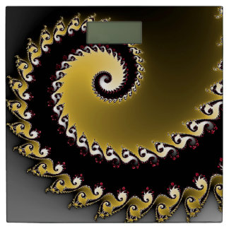 Fractal. Golden, silver, black.