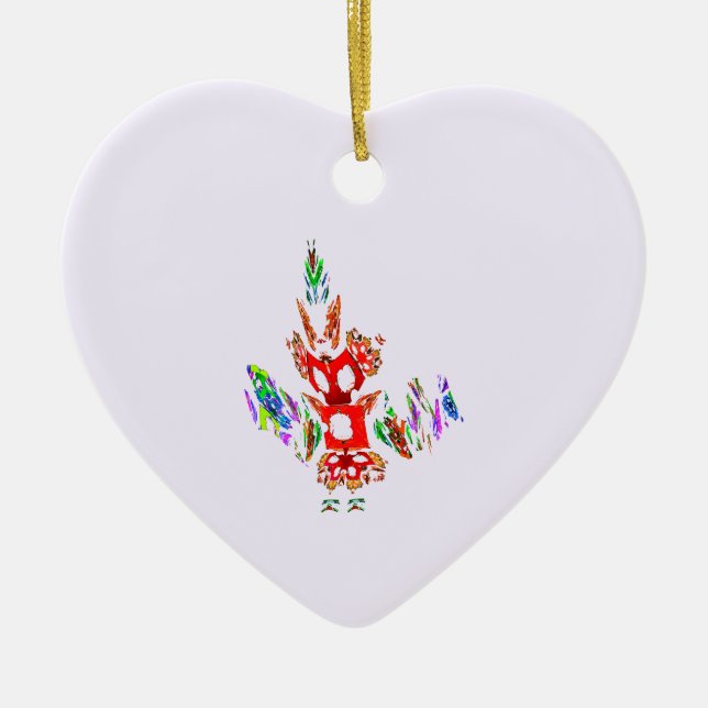 Fractal - Gombay Dancer Ceramic Ornament (Front)