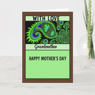 Fractal Grandmothers Day Card