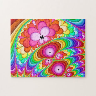 Fractal Groovy Trip Jigsaw Puzzle