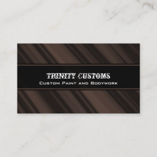Fractal Grunge Business Card, Chocolate Brown Card