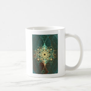 Fractal grunge coffee mug