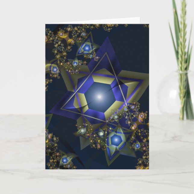 Fractal Hanukkah Card (Front)