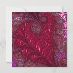 Fractal Heart  Holiday Card