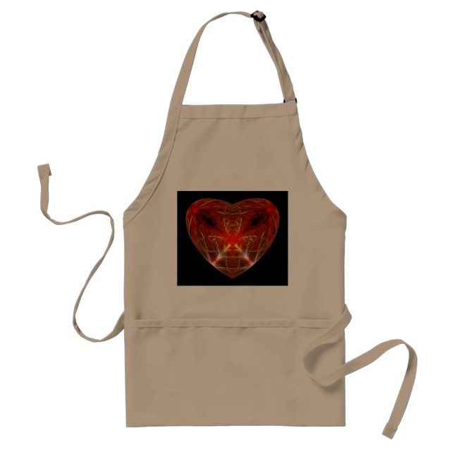 Fractal - Heart - Open heart Standard Apron (Front)