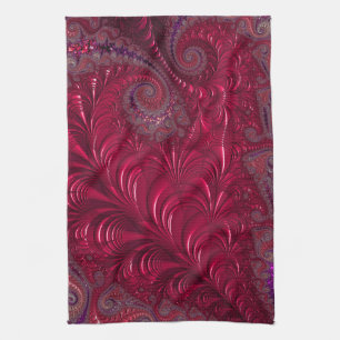 Fractal Heart  Tea Towel
