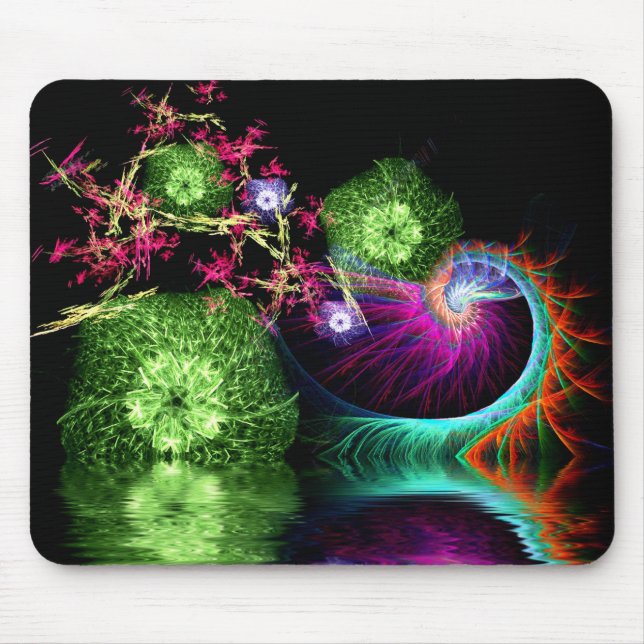 Fractal Holiday Arrangement Mousepad (Front)