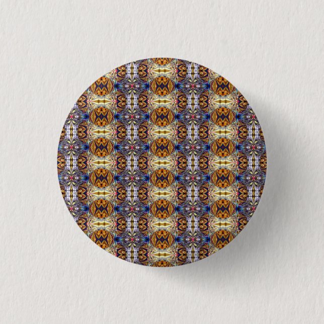 fractal in color 3 cm round badge (Front)