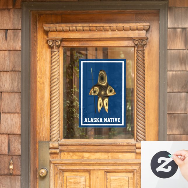 Fractal Inuit Hunter - Alaska Native (Home Door)