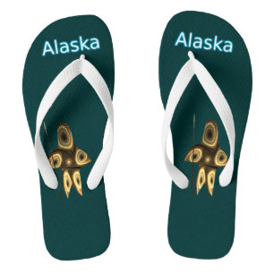 Fractal Inuit Hunter - Alaska Thongs