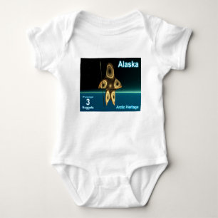 Fractal Inuit Hunter Baby Bodysuit