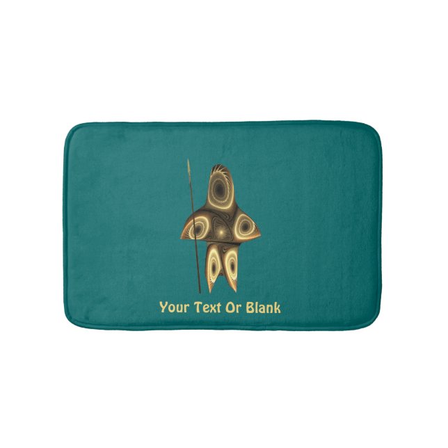 Fractal Inuit Hunter Bath Mat (Front)