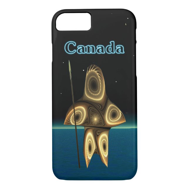 Fractal Inuit Hunter - Canada Case-Mate iPhone Case (Back)