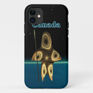 Fractal Inuit Hunter - Canada iPhone 11 Case