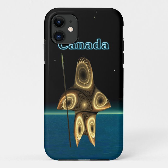 Fractal Inuit Hunter - Canada Case-Mate iPhone Case (Back)