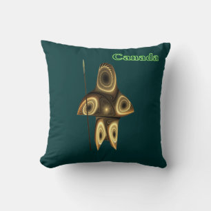 Fractal Inuit Hunter Cushion