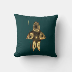 Fractal Inuit Hunter Cushion