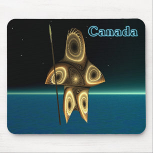 Fractal Inuit Hunter Mouse Pad