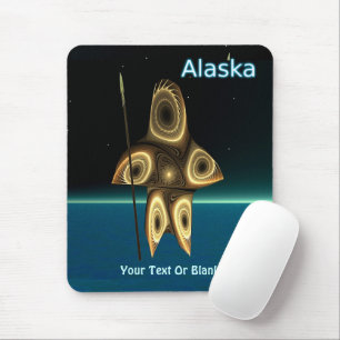 Fractal Inuit Hunter Mouse Pad