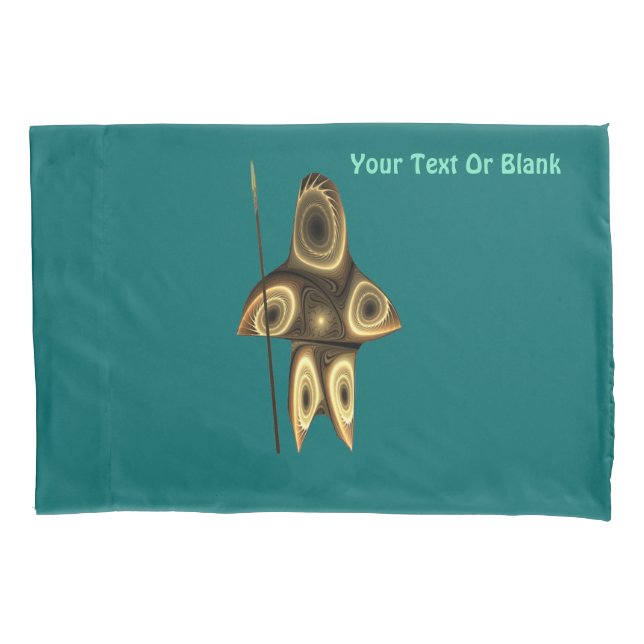 Fractal Inuit Hunter Pillowcase (Front)