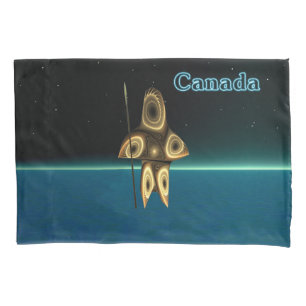 Fractal Inuit Hunter Pillowcase