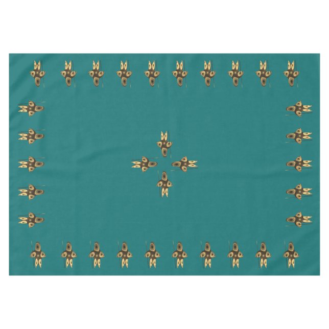 Fractal Inuit Hunter Tablecloth (Front (Horizontal))
