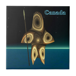 Fractal Inuit Hunter Tile