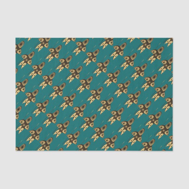Fractal Inuit Hunter Tissue Paper (Front)