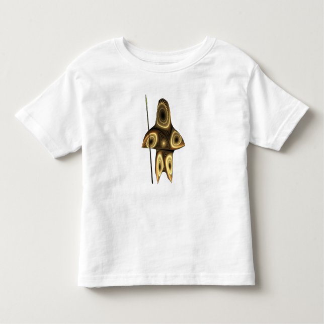 Fractal Inuit Hunter Toddler T-Shirt (Front)