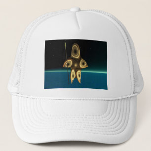 Fractal Inuit Hunter Trucker Hat