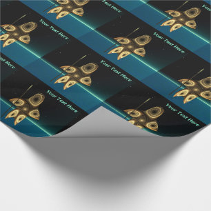 Fractal Inuit Hunter Wrapping Paper