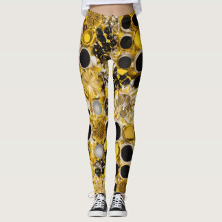 "Fractal Kaleidoscope Leggings" Leggings