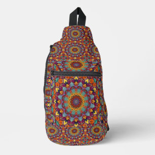 Fractal Kaleidoscope Mandala Art Design-44444 Sling Bag