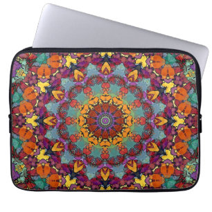 Fractal Kaleidoscope Mandala Pattern-64351 Laptop Sleeve