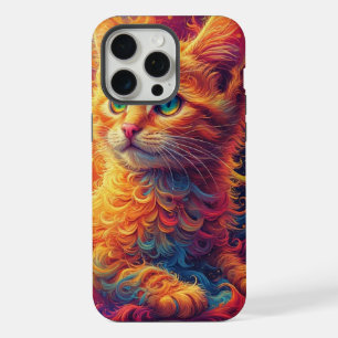 Fractal Kitten iPhone 15 Pro Max Case