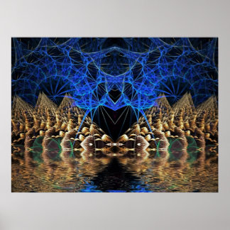 Fractal Knight Poster