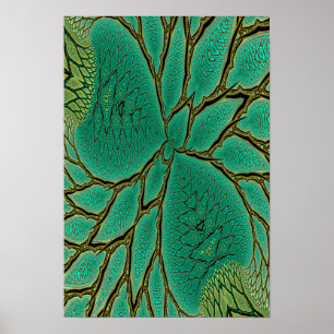 Fractal Leaves and Branches Poster