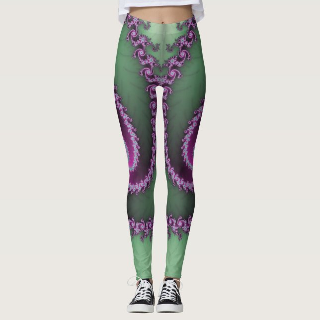 Fractal Leggings ~ Mandelbrot ~ Fibonacci ~ * ~ (Front)