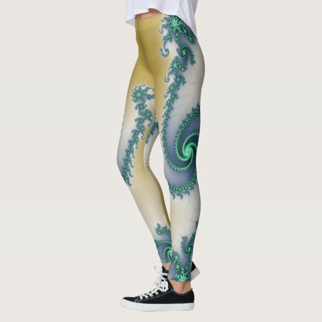 Fractal Leggings ~ Mandelbrot ~ Fibonacci ~ * ~ (Left)