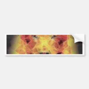 Fractal lion bumper sticker