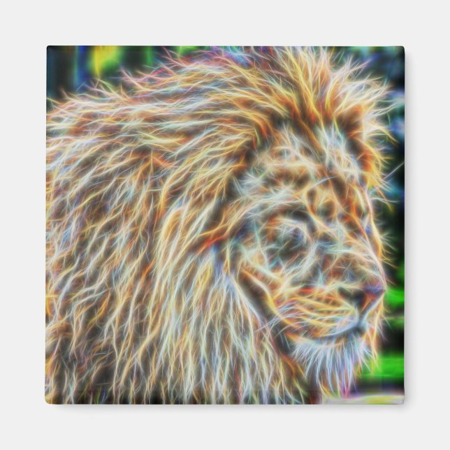 Fractal Lion Magnet (Front)