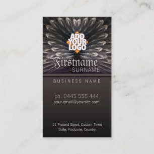 Fractal Love Feathers Business Card