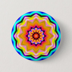 Fractal Mandala - 20 6 Cm Round Badge