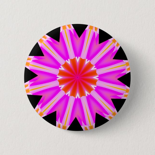 Fractal Mandala - 23 6 Cm Round Badge (Front)
