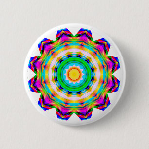 Fractal Mandala 6 Cm Round Badge