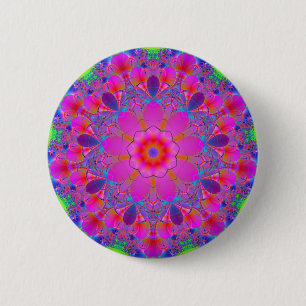 Fractal Mandala 6 Cm Round Badge