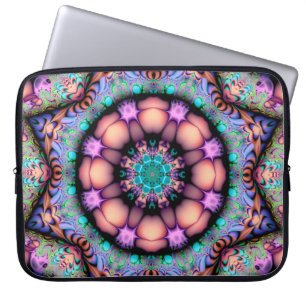 Fractal Mandala Floral Psychedelic Laptop Sleeve
