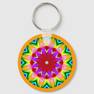 Fractal Mandala Key Ring