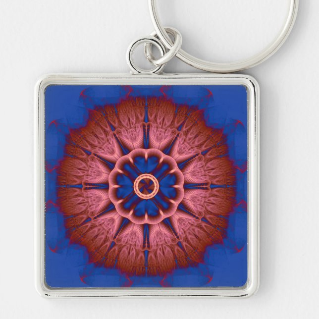 Fractal Mandala Key Ring (Front)