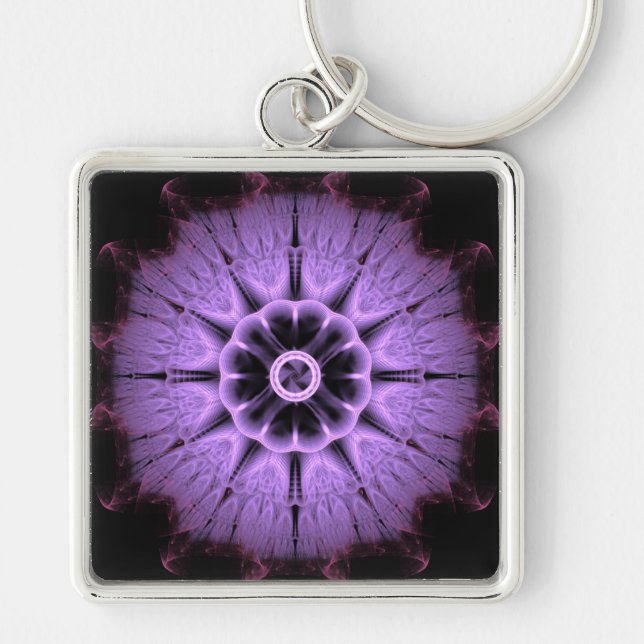 Fractal Mandala Key Ring (Front)